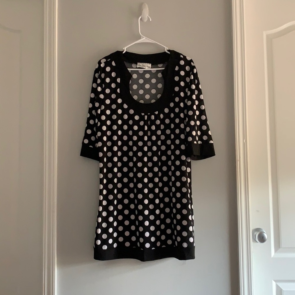 Black swing top or minidress